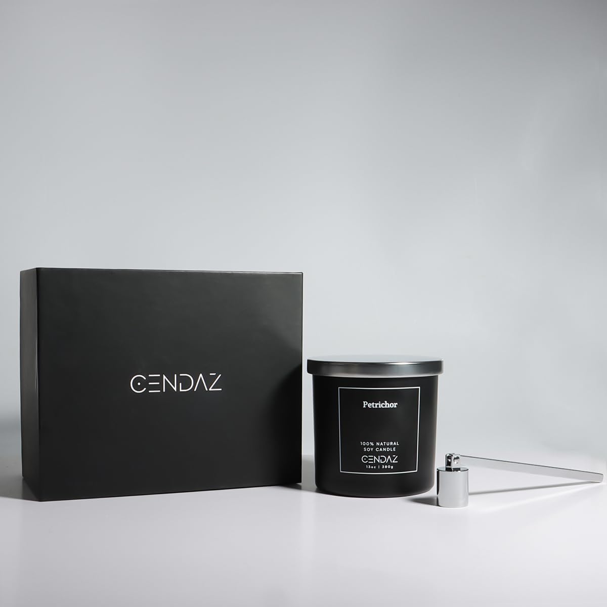 Cendaz Scented Candle with 3 Wicks and Free Snuffer