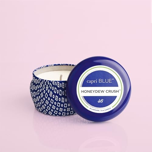 Capri Blue Scented Travel Tin Candle - Blue Honeydew Crush 3 oz