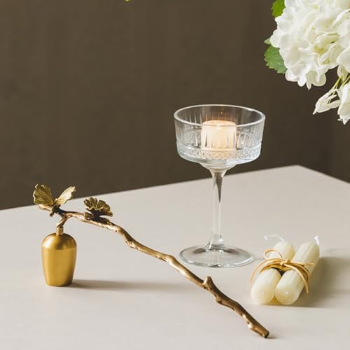 Butterfly Brass Candle Snuffer with Long Handle