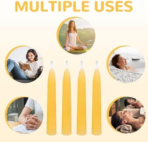 20 Min Beeswax Meditation Candles 30 Pack