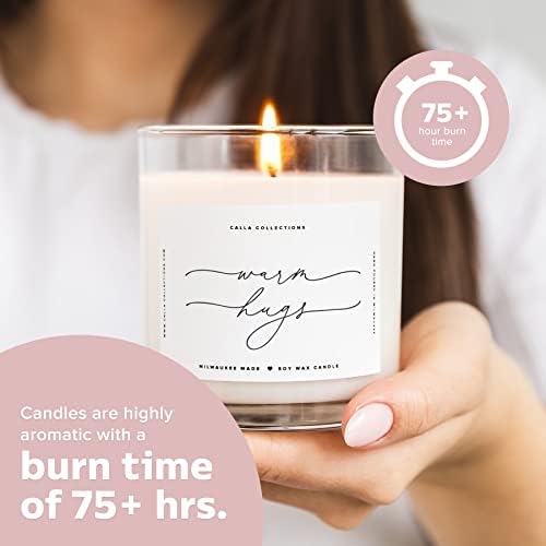 Warm Hugs Scented Candles in Clear Glass Jar