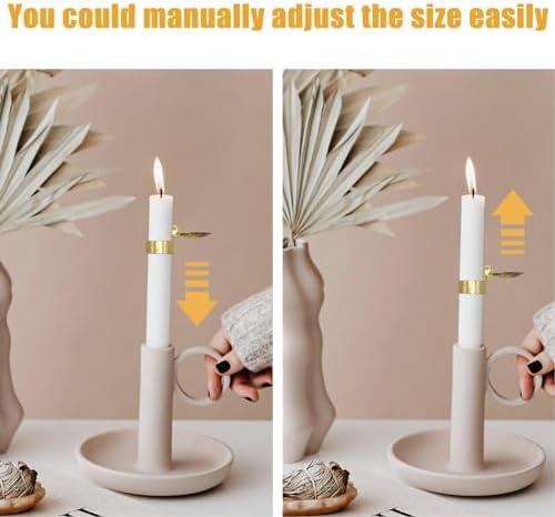 4Pcs Gold Metal Candle Snuffer Extinguisher with Automatic Timer