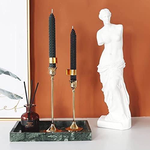 14 Pack Hand-Rolled Beeswax Taper Candles 8 Inch