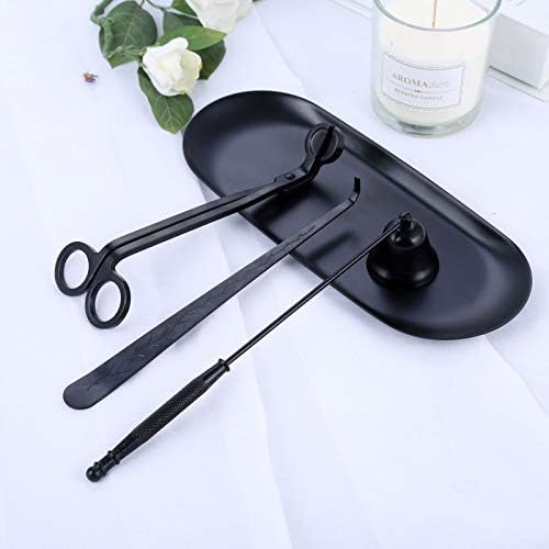 MUXSAM 4 in 1 Candle Accessory Set Black