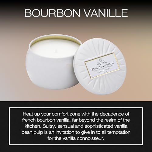 Voluspa Bourbon Vanille Mini Tin Candle 4 oz