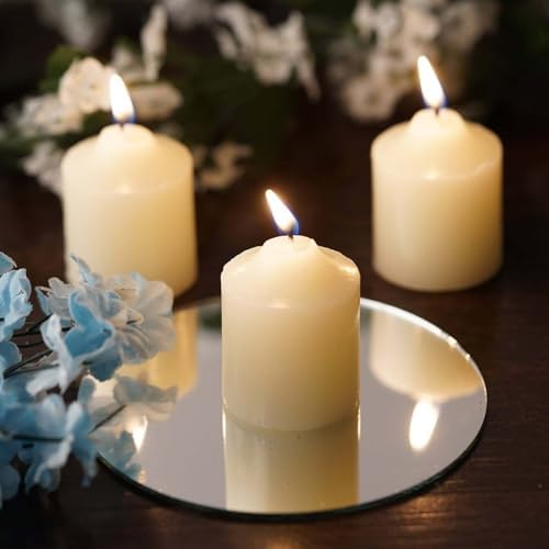 Efavormart Set of 12 Ivory Votive Candles