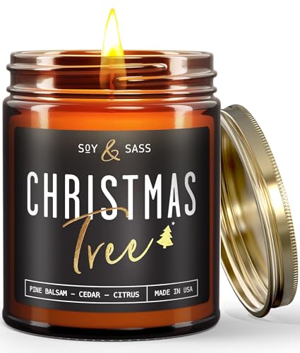 Christmas Tree Candles Scented Balsam Cedar Citrus