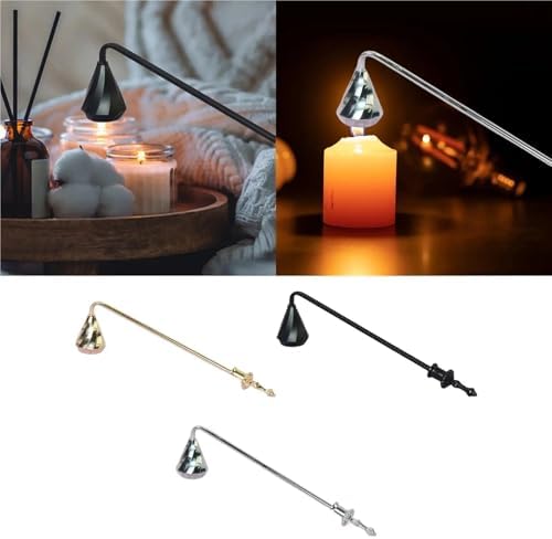 Candle Snuffer 2Pcs Metal Bell Shaped Stopper for Extinguishing Candles Safely