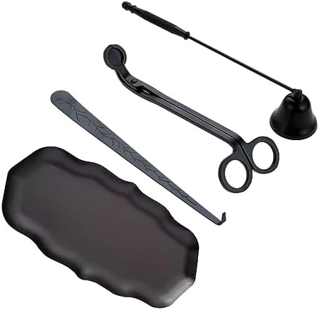 MUXSAM 4-in-1 Candle Care Tool Set Black