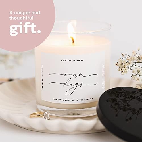 Warm Hugs Scented Candles in Clear Glass Jar