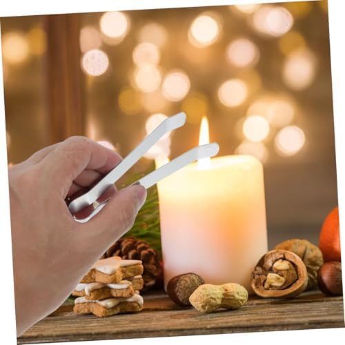 VOSAREA 5pcs Stainless Steel Candle Snuffer Tool Wick Clip Eco-Friendly