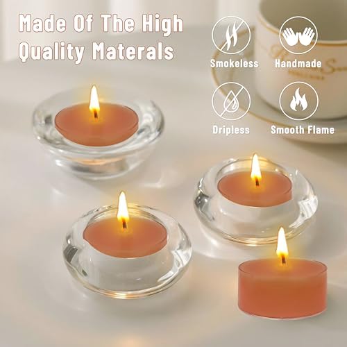 Pumpkin Scented Tea Light Candles Natural Soy Wax with Essential Oils