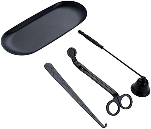MUXSAM 4 in 1 Candle Accessory Set Black