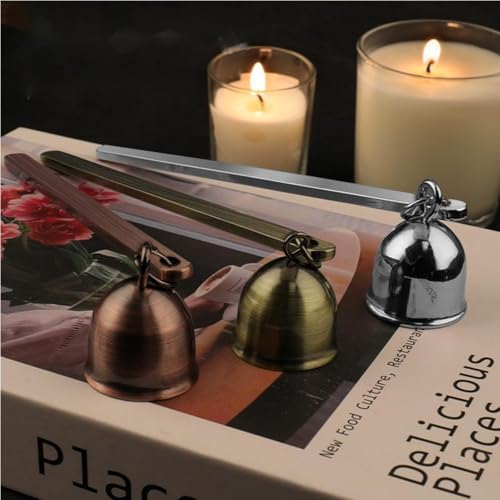 Red Copper Candle Snuffer with Long Handle