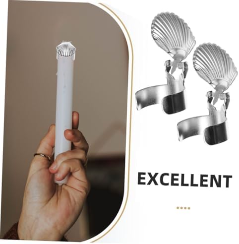 PRETYZOOM Metal Candle Extinguisher Flame Snuffer with Shell-Shaped Design