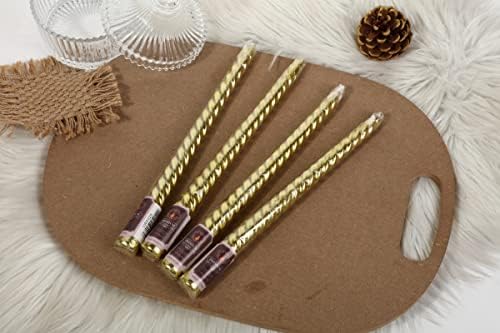 Wrcevtor 10 Inch Taper Candles Set of 4 Clean Burning Unscented