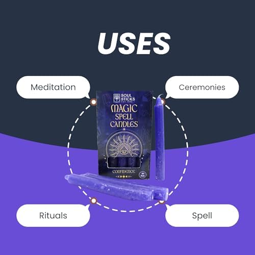 Soul Sticks Confidence Magic Spell Chime Candles 20 Pack