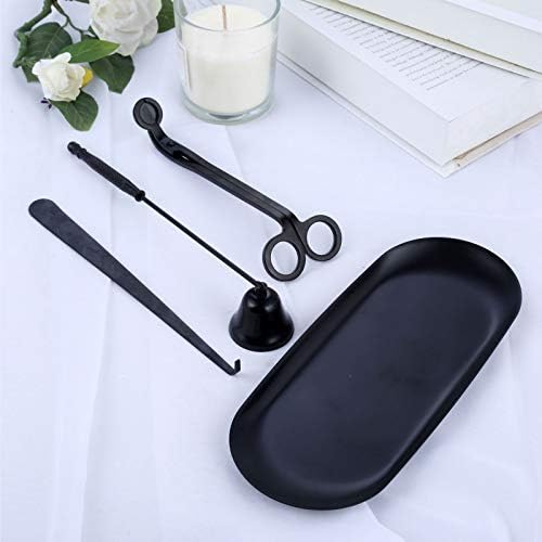 MUXSAM 4 in 1 Candle Accessory Set Black