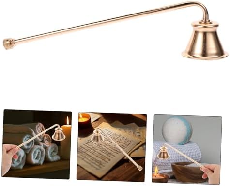 VINTORKY Candle Extinguisher Long Handle Metal Wick Snuffer for Home Use