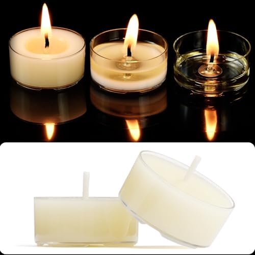 32 Count Pure Beeswax Tealight Candles - 4 Hour Smokeless Burn