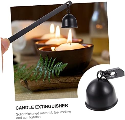 IMIKEYA Candle Snuffer with Long Handle Black Decor