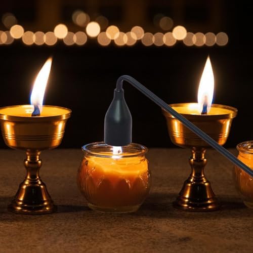 23cm Metal Candle Snuffer Wick Trimmer with Anti Slip Handle