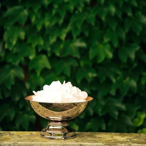 Efavormart 12 Inch Shiny Gold Floating Candle Bowl