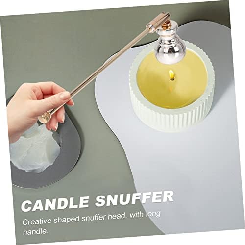 IMIKEYA 2pcs Gourd Shape Candle Snuffer Gold