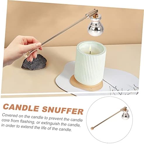 IMIKEYA 2pcs Gourd Shape Candle Snuffer Gold