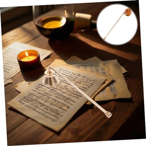 VINTORKY Candle Extinguisher Long Handle Metal Wick Snuffer for Home Use