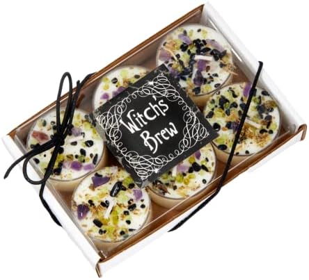 Witchs Brew Candle - Fall Scented with Herb Crystal