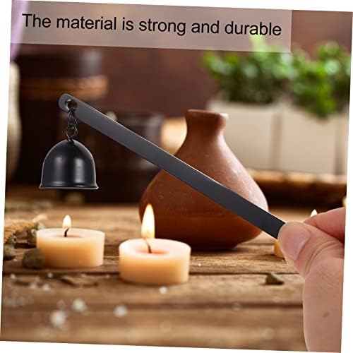 IMIKEYA Candle Snuffer with Long Handle Black Decor