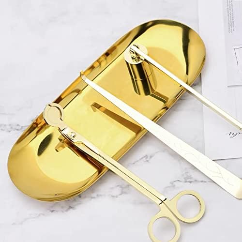 MUXSAM 4 in 1 Candle Accessory Set Gold