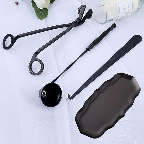 MUXSAM 4-in-1 Candle Care Tool Set Black