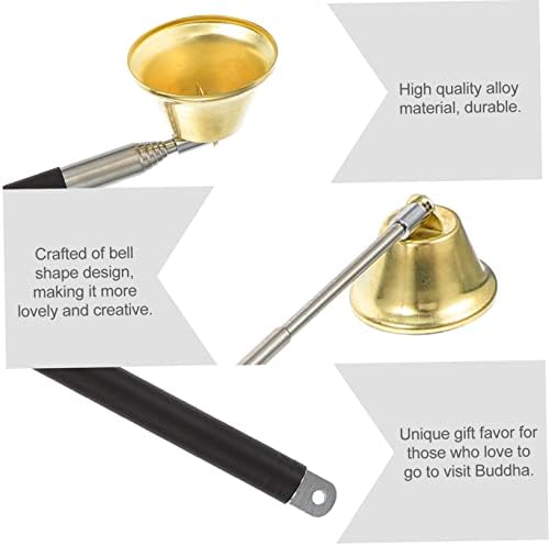 Cabilock 1pc Retractable Candle Snuffer with Safe Flame Control