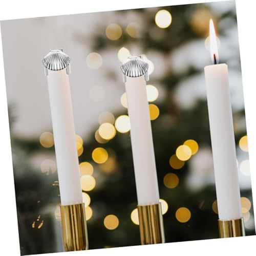 PRETYZOOM Metal Candle Extinguisher Flame Snuffer with Shell-Shaped Design