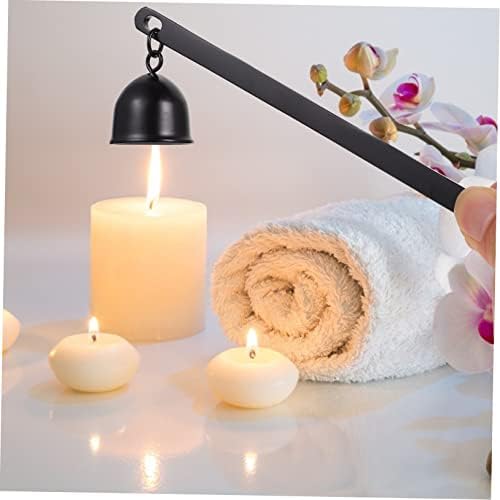 IMIKEYA Candle Snuffer with Long Handle Black Decor