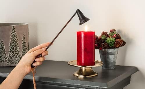 Abbott Collection 27-IRONAGE-499 Candle Snuffer 12 Inch Dark Brown