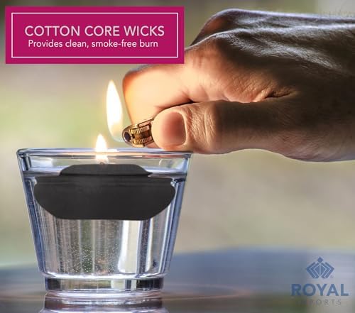 Royal Imports Black Floating Candles 3 Inch Pack of 12