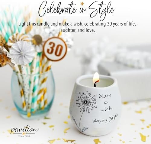 Pavilion 8 Oz Ceramic Candle Holder with Soy Wax and Serenity Scent