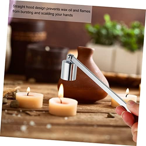1Pc Elegant Stainless Steel Candle Snuffer Straight Hood Design