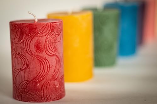 BeeTheLight Beeswax Pillar Candle - 24 Hour Burn Time