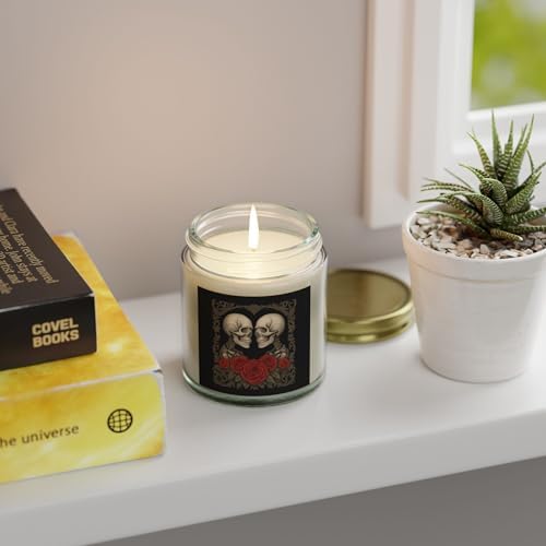 Romantic Skull Scented Candles for Gothic Home Decor