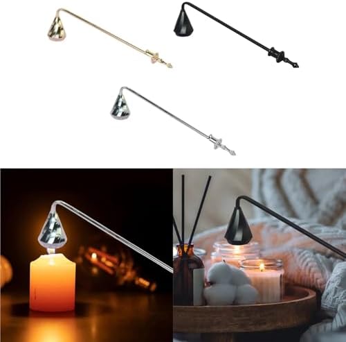 Candle Snuffer 2Pcs Metal Bell Shaped Stopper for Extinguishing Candles Safely