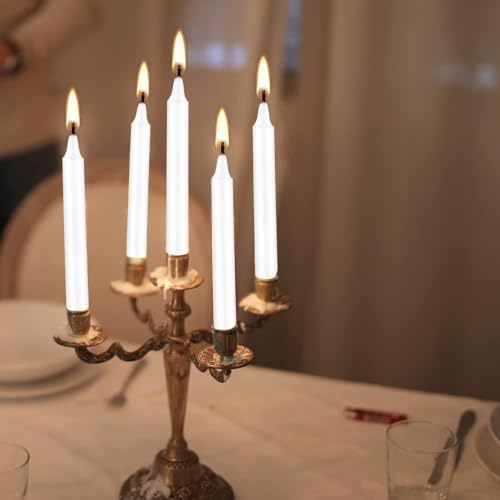 40 Piece White Spell Chime Candle Set - Premium Mini Taper Candles