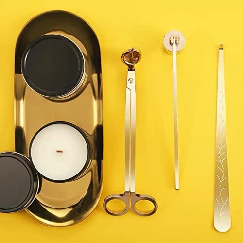 MUXSAM 4 in 1 Candle Accessory Set Gold