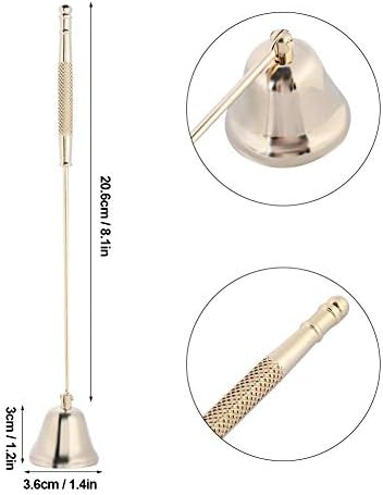 HEEPDD Candle Snuffer Polished Stainless Steel Long Handle Candle Stopper