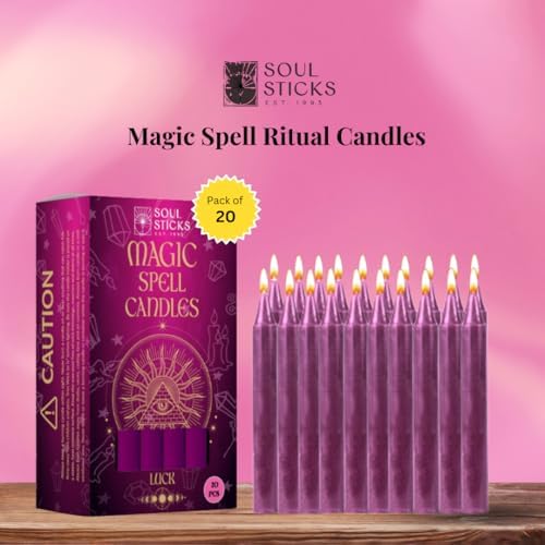 SOUL STICKS Taper Candles 20 Pack for Rituals and Spells