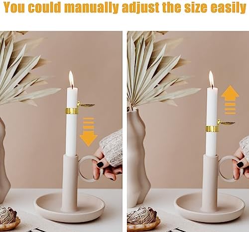 Automatic 10pcs Candle Snuffer in Gold Metal Shell