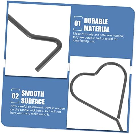 4pcs Candle Wick Metal Dipper Set Stainless Steel Candle Snuffer Hook Accessories